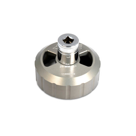 Universal Hard Anodized Billet Aluminum Engine Oil Filter Socket-93MM 15F - View 3 | Dirty Garage