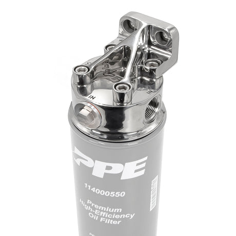 2001-2010 304 Stainless Steel Remote Oil Filter Mount | Dirty Garage