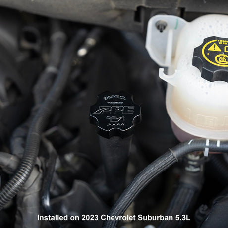 Universal Buick/Cadillac Billet Aluminum Engine Oil Filler Cap - Gas Engines - View 3 | Dirty Garage