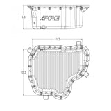 2001-2010 6.6L Duramax High-Capacity Cast Aluminum Engine Oil Pan - View 6 | Dirty Garage
