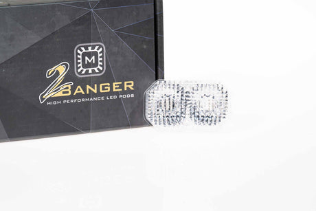 Universal 2Banger White Flood Lens Only | Dirty Garage