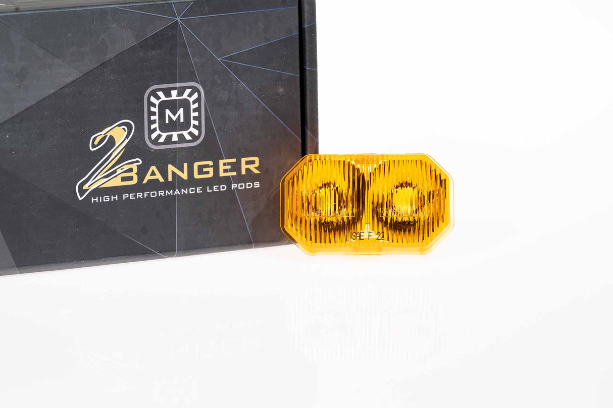 Universal 2Banger Yellow Wide Lens Only | Dirty Garage
