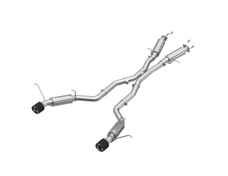 2012- Jeep Grand Cherokee SRT 6.4L 3" Dual Rear Exit T304SS Catback Exhaust CF Tips | Dirty Garage