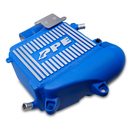 2020-2023 3.0L Duramax LM2, LZO Air-To-Water Intercooler Kit Blue - View 3 | Dirty Garage