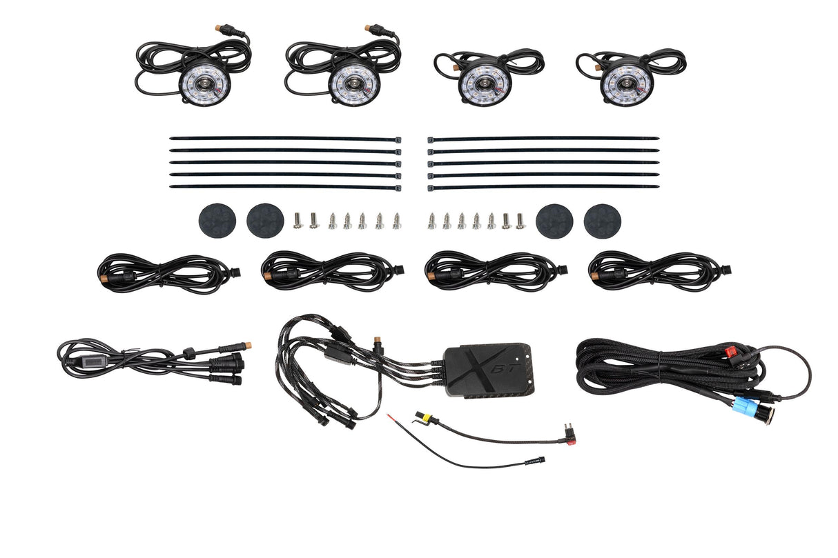 Universal Morimoto Rock Light Kit RGB LED 4 Pack | Dirty Garage