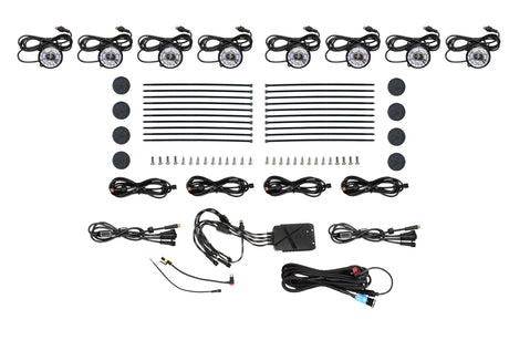 Universal Morimoto Rock Light Kit RGB LED 8 Pack | Dirty Garage