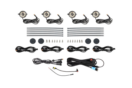 Universal Morimoto Rock Light Kit White LED 4 Pack | Dirty Garage