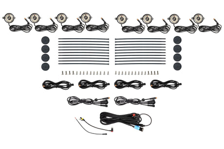 Universal Morimoto Rock Light Kit White LED 8 Pack | Dirty Garage