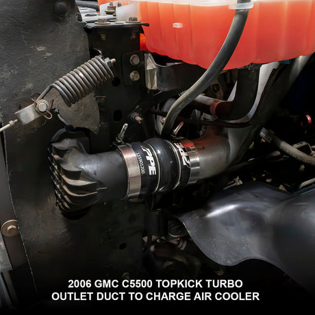PPE 2006-2009 Kodiak/Topkick Silicone Hose 2 Intercooler Coupler 6MM 5 Ply Black 115901200