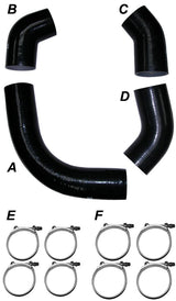 2001-2001 LB7 2001 Silicone Hose And Clamp Kit Black | Dirty Garage