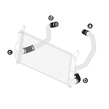 2004-2005 LLY 04.5-05 Silicone And Clamp Kit Black - View 2 | Dirty Garage