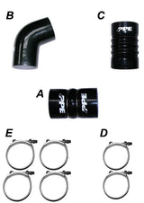 2006-2010 LBZ/LMM Silicone Hose And Clamp Kit Black | Dirty Garage
