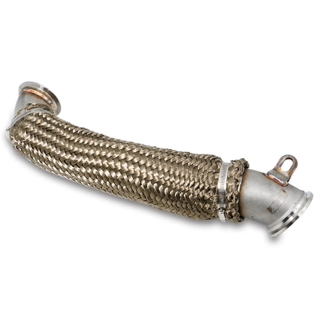 Universal Three-Inch 304 Stainless Steel Down Pipe 40 Series Standard Length For Use With No Riser Block | Dirty Garage