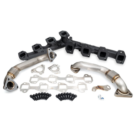 2001-2016 6.6L Duramax High-Flow Exhaust Manifolds and Up-Pipes Kits - View 10 | Dirty Garage
