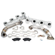 Universal Exhaust Manifold w/Up-Pipes 2001 CA, FED LB7 No Y - Silver | Dirty Garage