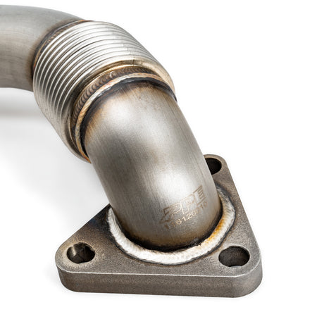 2001-2016 6.6L Duramax Replacement Up-Pipe (Passenger Side) for OEM Exhaust Manifold Fed - View 5 | Dirty Garage