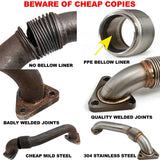 2007-2010 Up-Pipe for 6.6L Duramax 2007.5-2010 LMM w/EGR (For OEM Exh Man) - View 2 | Dirty Garage