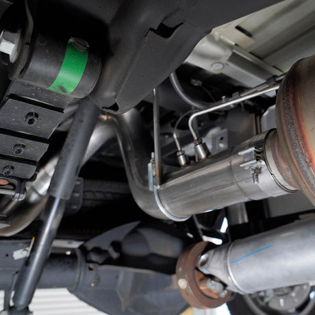2007-2019 6.6L Duramax 304 Stainless Steel Cat Back Performance Exhaust System with Polished Tip - View 4 | Dirty Garage