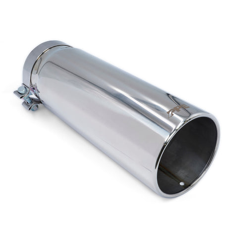 Universal Exhaust Tip Stainless Silver Polished | Dirty Garage