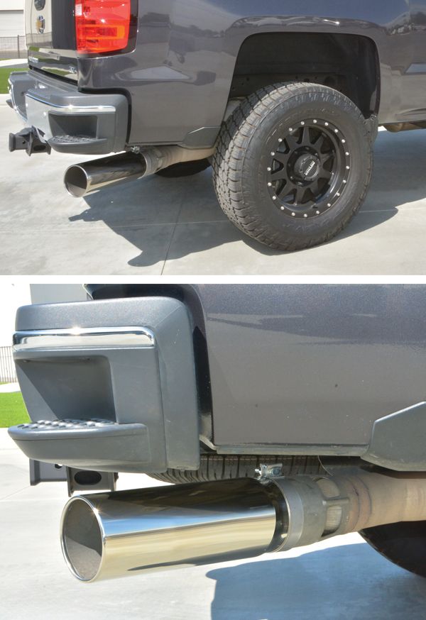 Universal Exhaust Tip Stainless Silver Polished - View 4 | Dirty Garage