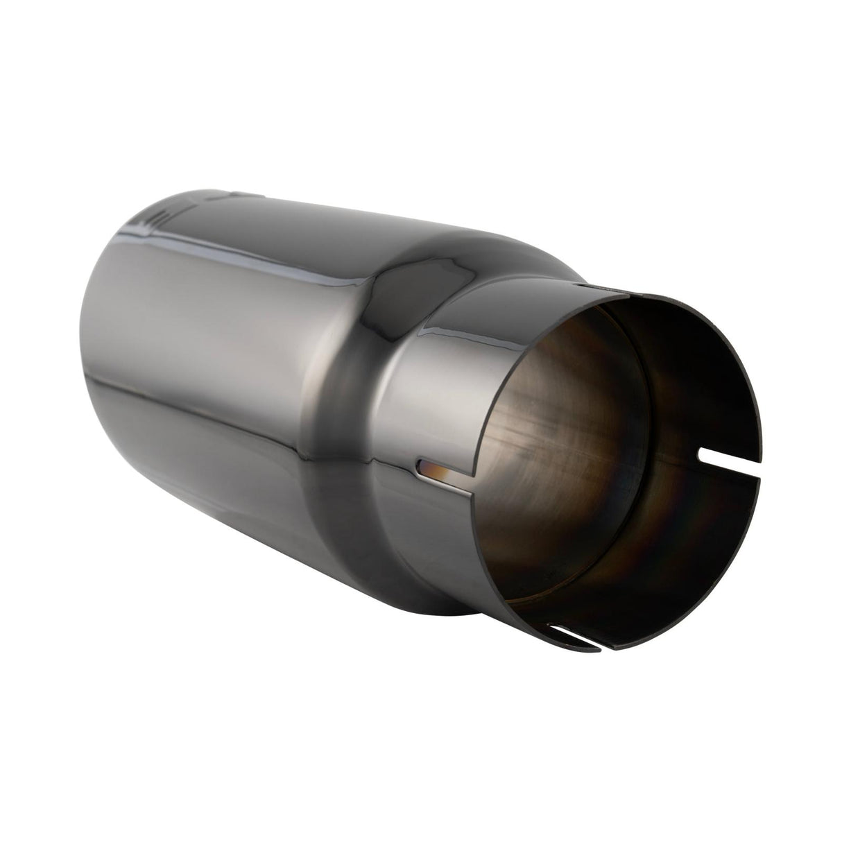 Universal 4-Inch To 5-Inch 304 Stainless Steel Exhaust Tip Black TiCN - View 2 | Dirty Garage