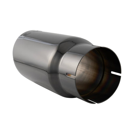Universal 4-Inch To 5-Inch 304 Stainless Steel Exhaust Tip Black TiCN - View 2 | Dirty Garage