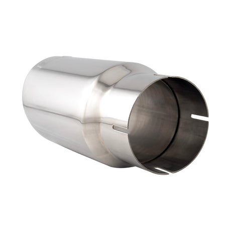 Universal 4-Inch To 5-Inch 304 Stainless Steel Exhaust Tip Polished - View 2 | Dirty Garage
