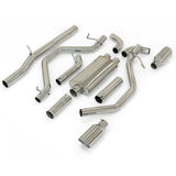 2009-2013 Exhaust Cat Back w/tips Raw/Pol - View 6 | Dirty Garage
