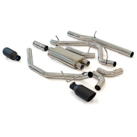 2014-2018 Exhaust Cat Back 2.5 Inch w/Dual Tips Raw/Pol 4.3L 5.3L 2019 Classic Body | Dirty Garage