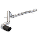 2020-2023 Exhaust Kit 4 Inch Cat Back Single Tip 3.0L Duramax - Pol/Blk - View 2 | Dirty Garage