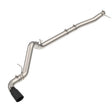 2023-2025 3.0L Duramax 304 Stainless Steel DPF-Back Performance Exhaust Kit - Single Exit Raw Pipe Black Tip | Dirty Garage