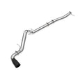 2023-2025 3.0L Duramax 304 Stainless Steel DPF-Back Performance Exhaust Kit - Single Exit Polished Pipe Black Tip | Dirty Garage