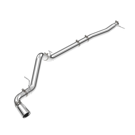 2023-2025 3.0L Duramax 304 Stainless Steel DPF-Back Performance Exhaust Kit - Single Exit Polished Pipe Polished Tip | Dirty Garage