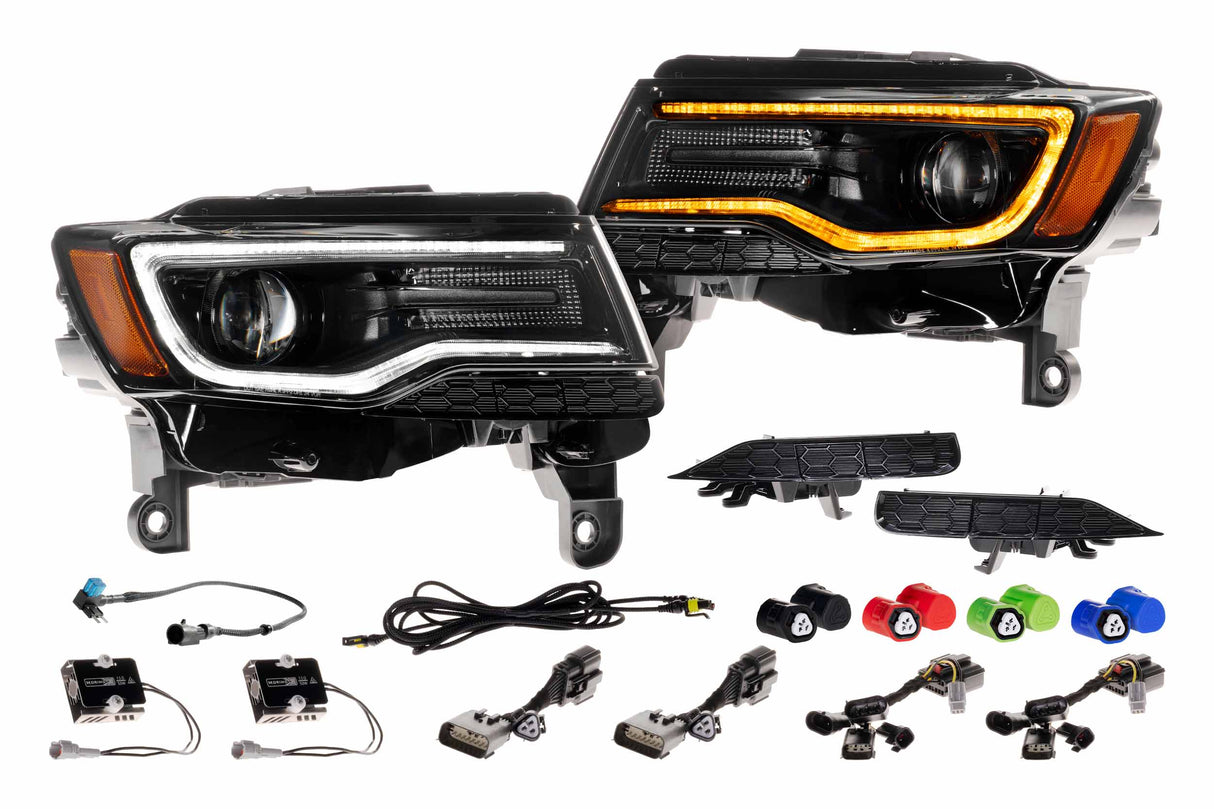 2014-2022 Grand Cherokee XB LED Headlights Set (LF279)