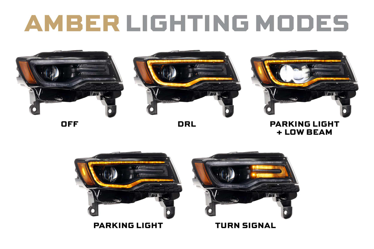 2014-2022 Grand Cherokee XB LED Headlights Set (LF279)