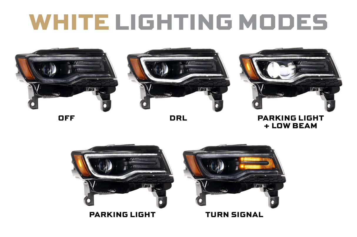2014-2022 Grand Cherokee XB LED Headlights Set (LF279)