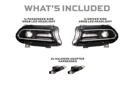 2015-2023 Charger XRGB LED Headlights Set - View 7 | Dirty Garage