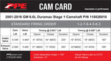 Universal 6.6L Duramax Stage 1 Performance Camshaft Standard Fire Performance - View 4 | Dirty Garage