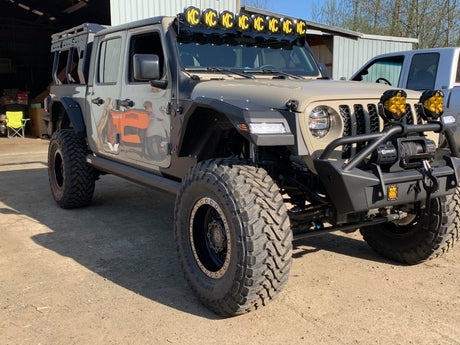 2018-2024 Wrangler Smoked Lens LED Front Sidemarkers - View 3 | Dirty Garage