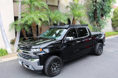 Go Rhino 19-23 Chevrolet/GMC Silverado/Sierra 1500 CC Ceros Low Profile Roof Rack - Tex. Blk - View 10 | Dirty Garage