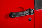 Rugged Ridge Elite Dr Hndle Inserts Black Tread 4Dr 07-18 Jeep Wrangler JK - View 3 | Dirty Garage