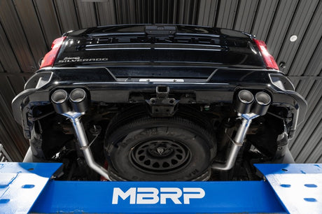 2019-2021 GM 2.5 Dual Split Rear Cat Back Quad Carbon Fiber Tips - View 6 | Dirty Garage