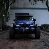 2018-2025 Wrangler JL JT VECTOR Series Full LED Grille - View 5 | Dirty Garage