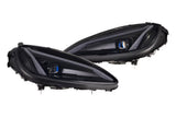 XB LED Headlights: Corvette C6 (05-13) (C8 Style / Set) - View 3 | Dirty Garage