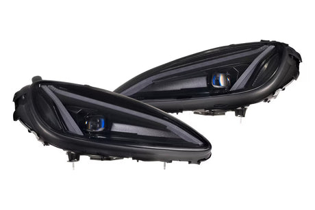 XB LED Headlights: Corvette C6 (05-13) (C8 Style / Set) - View 3 | Dirty Garage