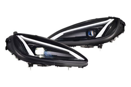 XB LED Headlights: Corvette C6 (05-13) (C8 Style / Set) - View 2 | Dirty Garage