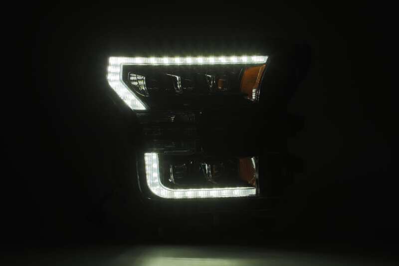 2015-2020 F-150 & Raptor Nova-Series LED Projector Headlights Plank Style Alpha Black Sequential Signal - View 4 | Dirty Garage
