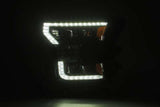 2015-2020 F-150 & Raptor Nova-Series LED Projector Headlights Plank Style Alpha Black Sequential Signal - View 4 | Dirty Garage