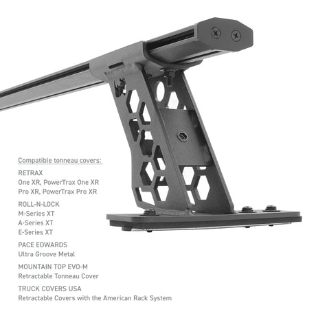 Go Rhino 15-22 Ford F-150 / 07-21 Toy. Tundra XRS Cross Bars Kit - Tex Blk (Attch Tonneau Cvr T-Trk) - View 6 | Dirty Garage