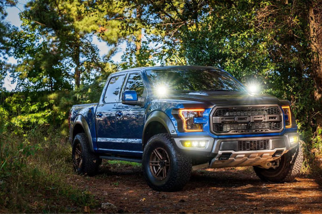 2015-2020 F-150/ Raptor 2Banger Led Ditch Light Brackets - View 2 | Dirty Garage